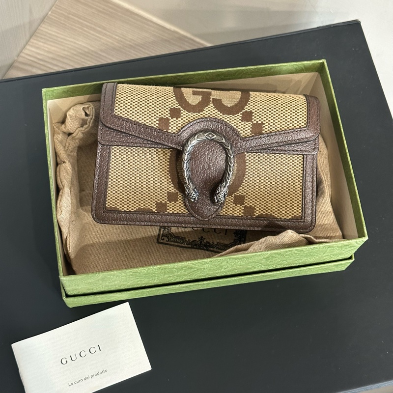 全新大全配🈶️購證❤️ Gucci #酒神 #mini #鏈條包 #woc-4