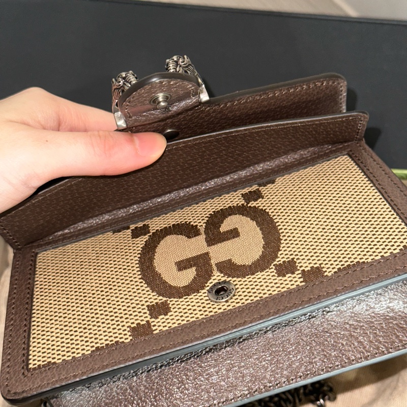 全新大全配🈶️購證❤️ Gucci #酒神 #mini #鏈條包 #woc-17
