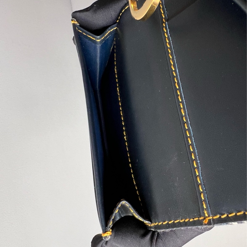 Christian Dior Saddle Cloth Wallet 中古Saddle 布銀包短夾卡包-4
