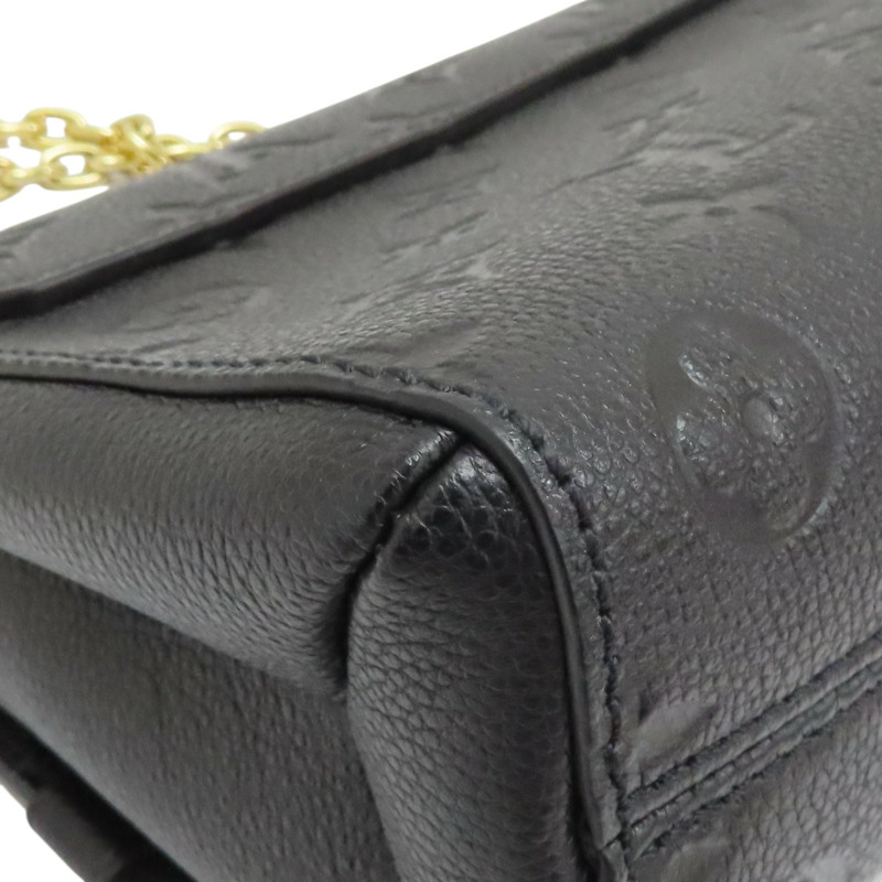 黑色 原花壓紋牛皮 Vavin BB 鍊帶肩背包【LOUIS VUITTON LV 路易威登】 M44550-13