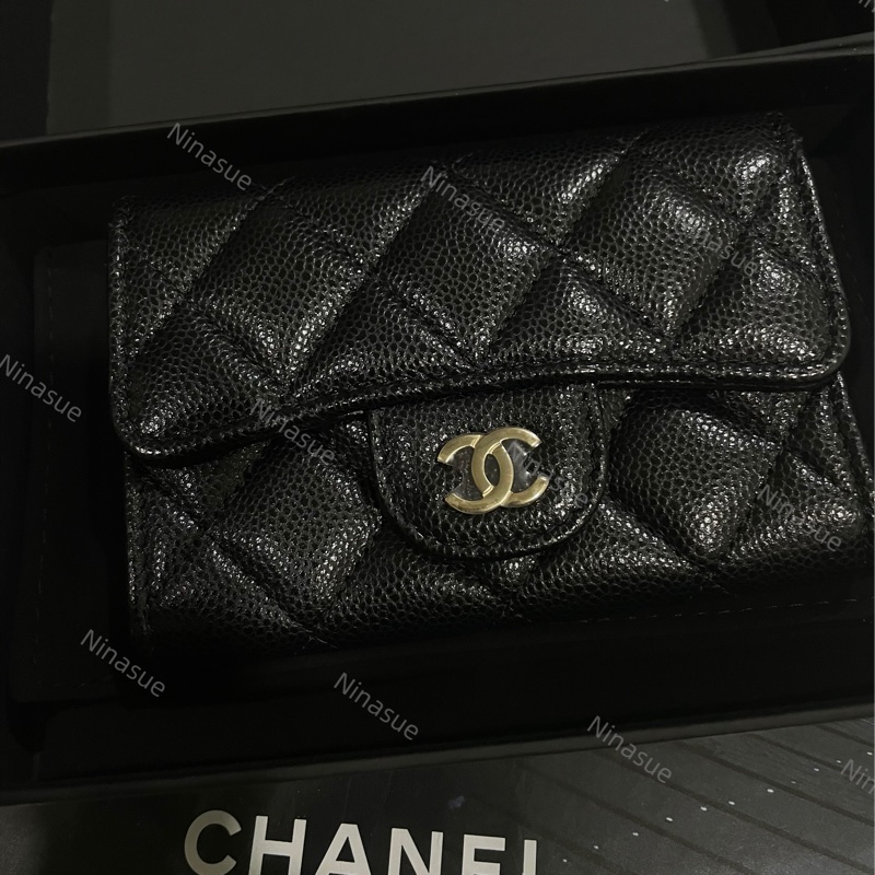 ❌全新｜2025年3月台灣購證｜Chanel香奈兒｜新款 經典款 內拉鍊卡包 內拉鍊零錢包 卡包 經典卡包 經典拉鍊卡包-0