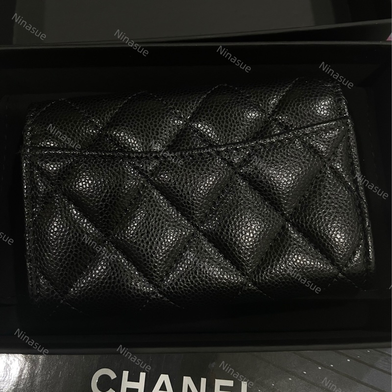❌全新｜2025年3月台灣購證｜Chanel香奈兒｜新款 經典款 內拉鍊卡包 內拉鍊零錢包 卡包 經典卡包 經典拉鍊卡包-1