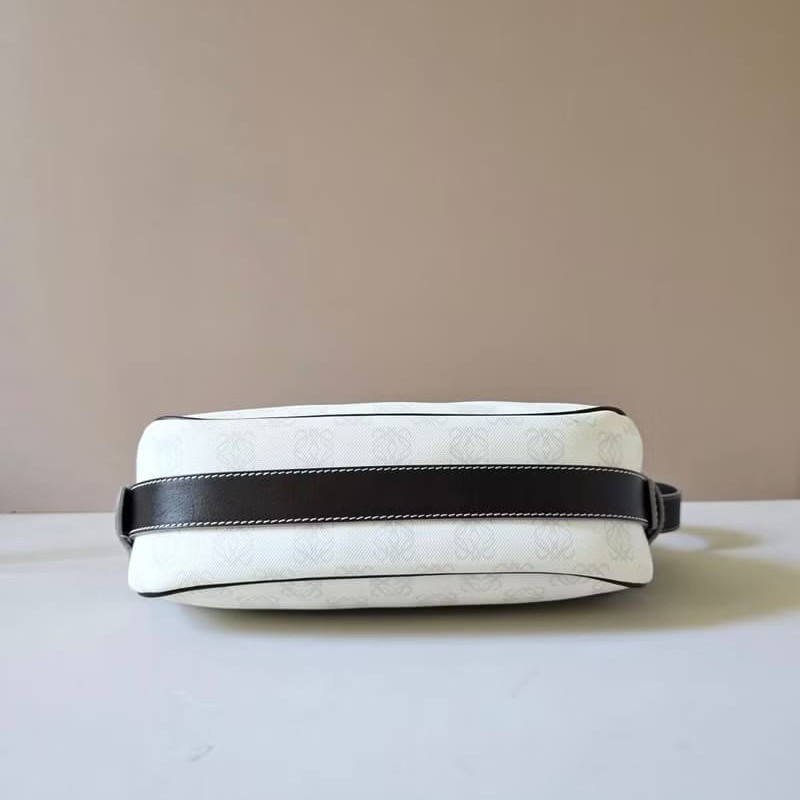 【LA LUNE】絕版古董包 Loewe老花親子皮革包 腋下包 側背包 單肩包 中古包-3