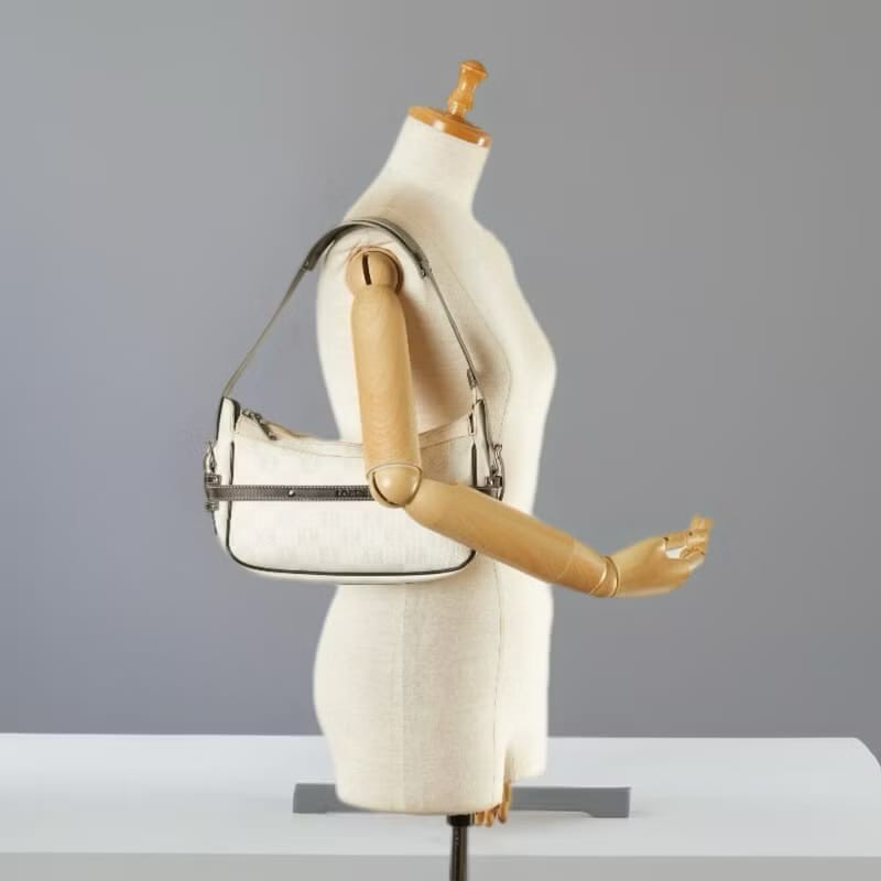 【LA LUNE】絕版古董包 Loewe老花親子皮革包 腋下包 側背包 單肩包 中古包-7