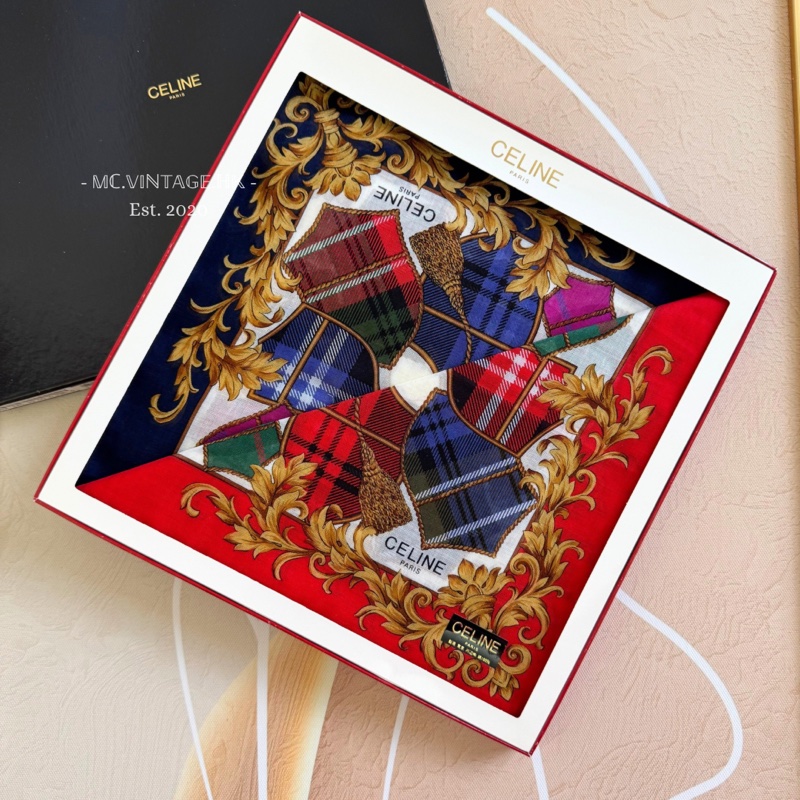CELINE Scarf 全新 未使用 絲巾 手帕-0