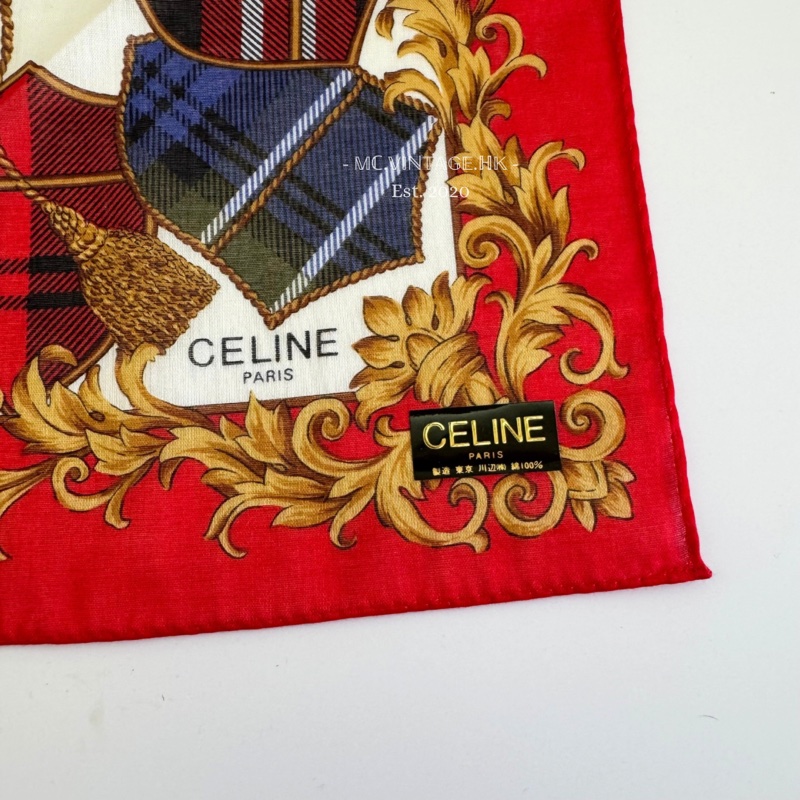 CELINE Scarf 全新 未使用 絲巾 手帕-2