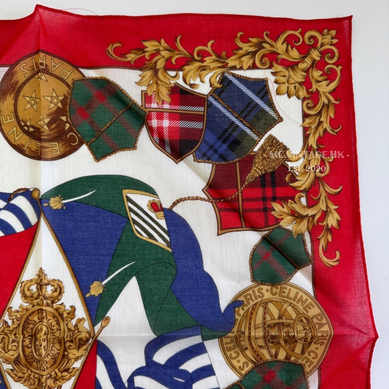 CELINE Scarf 全新 未使用 絲巾 手帕-6