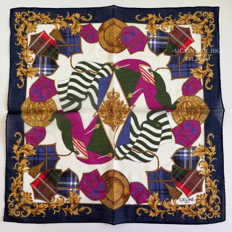 CELINE Scarf 全新 未使用 絲巾 手帕-8
