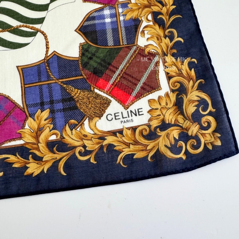 CELINE Scarf 全新 未使用 絲巾 手帕-9