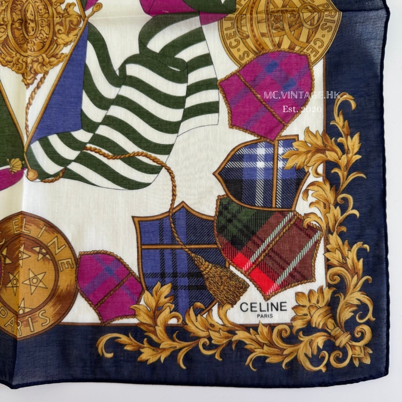 CELINE Scarf 全新 未使用 絲巾 手帕-10