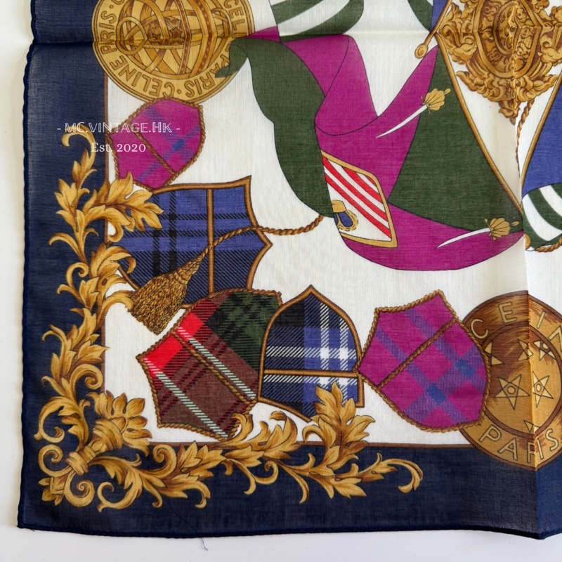 CELINE Scarf 全新 未使用 絲巾 手帕-11