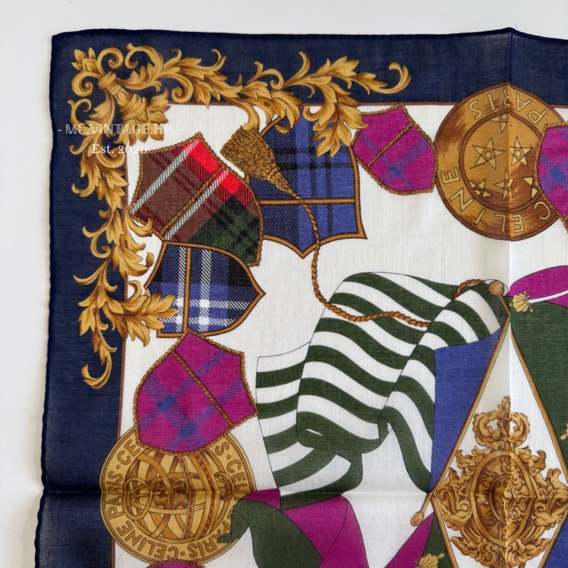 CELINE Scarf 全新 未使用 絲巾 手帕-12