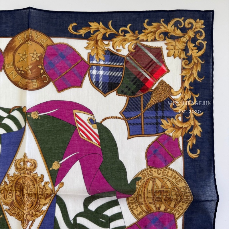 CELINE Scarf 全新 未使用 絲巾 手帕-13