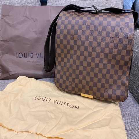 Louis Vuitton 男女款 棋盤格 方格書包 筆電包 郵差包