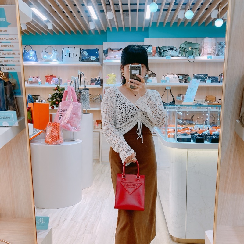 TK1654 PRADA 普拉達 迷你三角形標誌兩型用肩帶包包LOGO DRILL TOTE LEATHER MINI-20