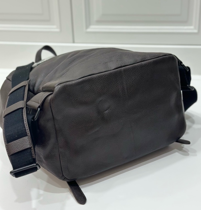 BURBERRY 咖啡色 牛皮 後背包 雙肩包 肩背包 手提包 筆電包-7