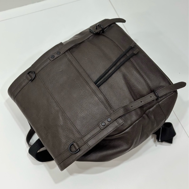 BURBERRY 咖啡色 牛皮 後背包 雙肩包 肩背包 手提包 筆電包-15