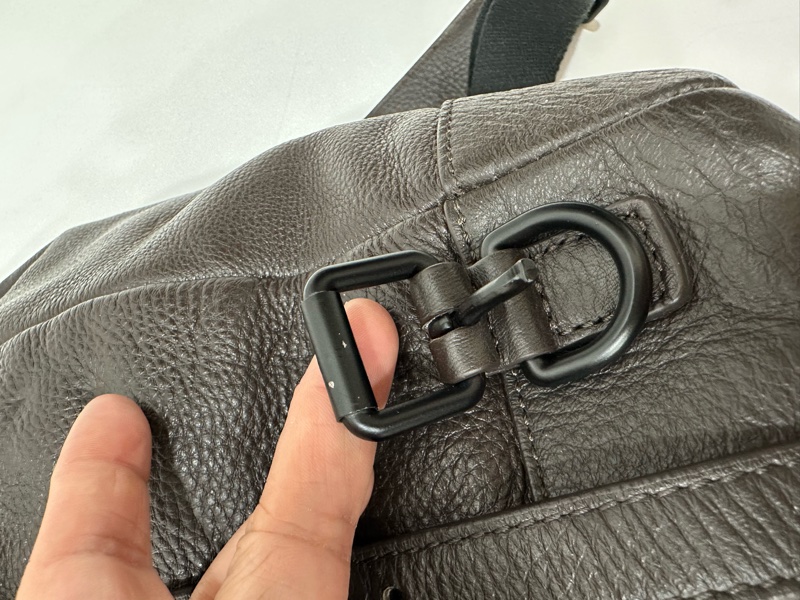 BURBERRY 咖啡色 牛皮 後背包 雙肩包 肩背包 手提包 筆電包-17