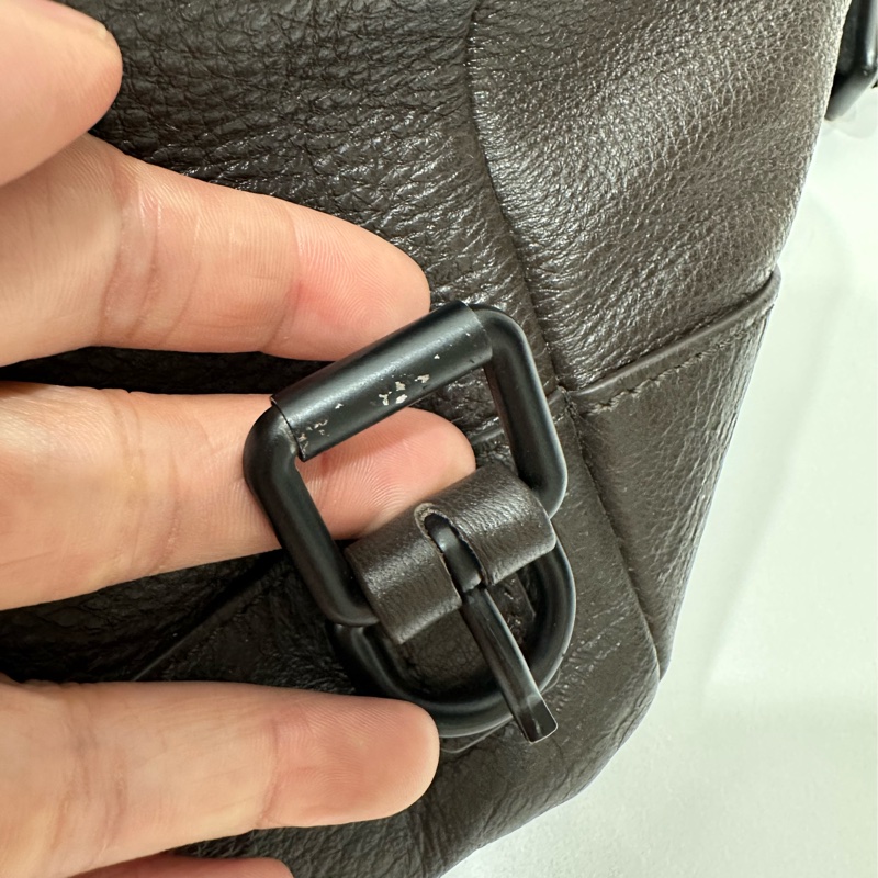 BURBERRY 咖啡色 牛皮 後背包 雙肩包 肩背包 手提包 筆電包-30