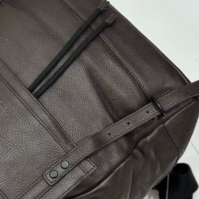 BURBERRY 咖啡色 牛皮 後背包 雙肩包 肩背包 手提包 筆電包-39
