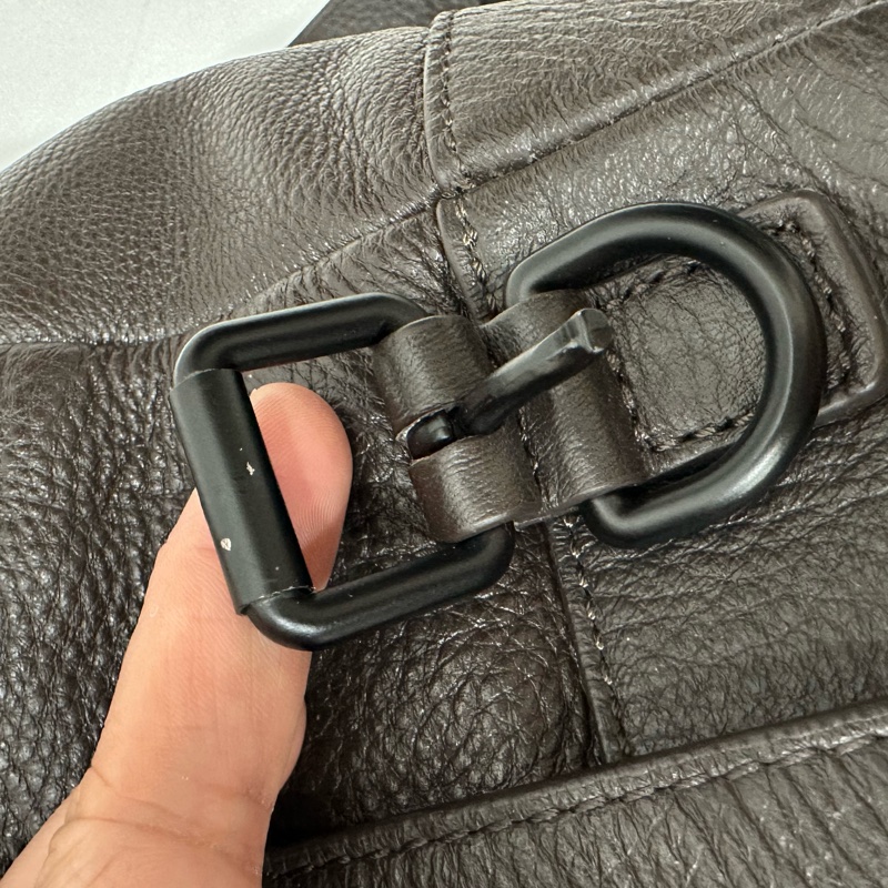 BURBERRY 咖啡色 牛皮 後背包 雙肩包 肩背包 手提包 筆電包-43