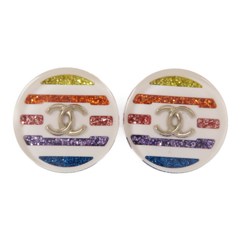 CHANEL 金屬/PVC Earrings耳環