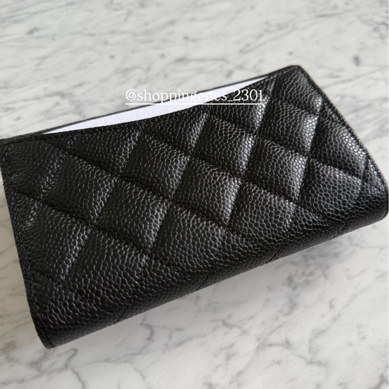 香奈兒 經典黑金中夾 荔枝牛皮🧬預購-4