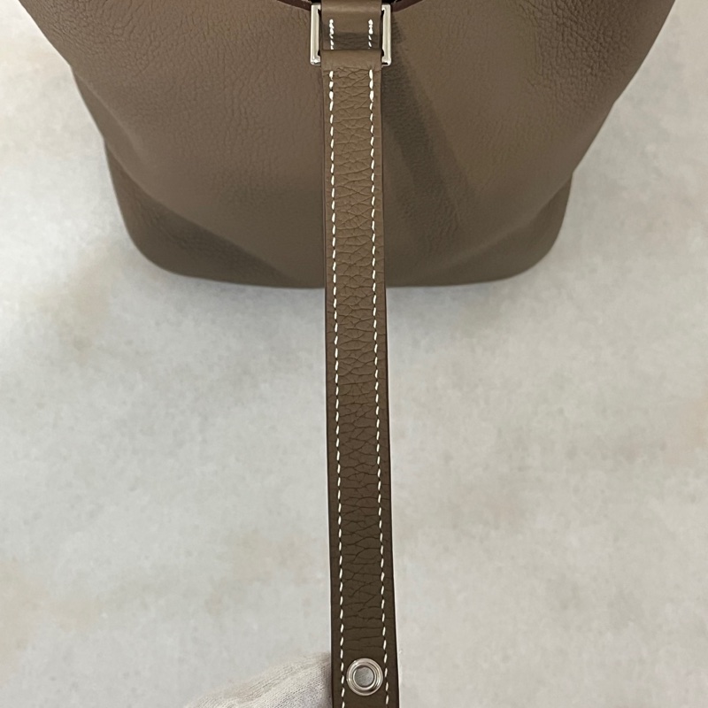 Hermes Picotin22 大象灰銀釦-13