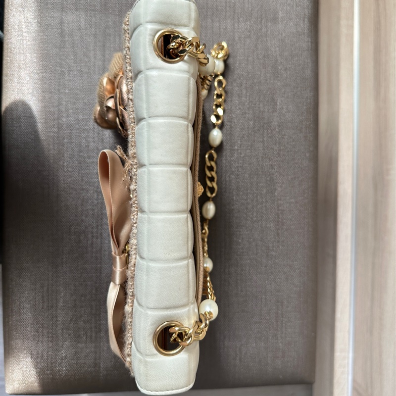 Chanel 珍珠鏈條肩背包 限量款  贈皮革保養油-19