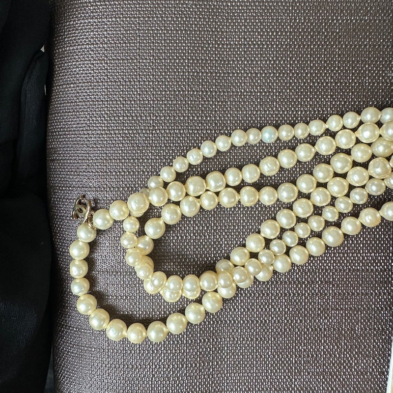 Chanel 珍珠鏈條肩背包 限量款  贈皮革保養油-20