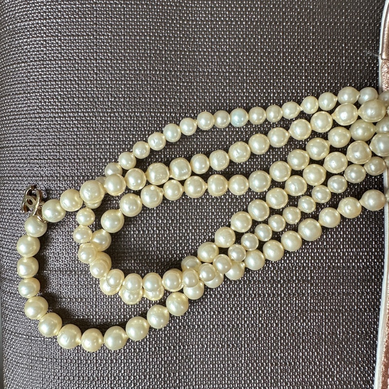 Chanel 珍珠鏈條肩背包 限量款  贈皮革保養油-21