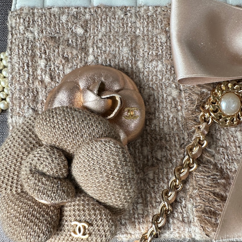 Chanel 珍珠鏈條肩背包 限量款  贈皮革保養油-22