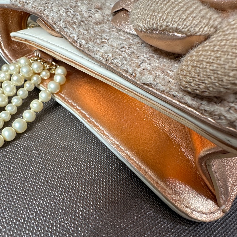 Chanel 珍珠鏈條肩背包 限量款  贈皮革保養油-24