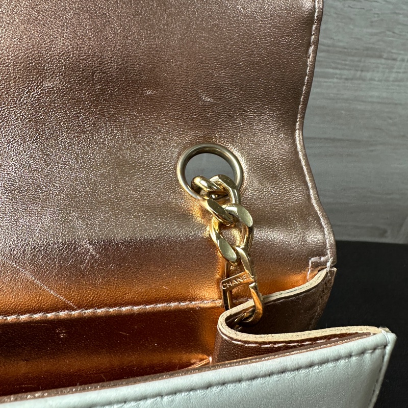 Chanel 珍珠鏈條肩背包 限量款  贈皮革保養油-45