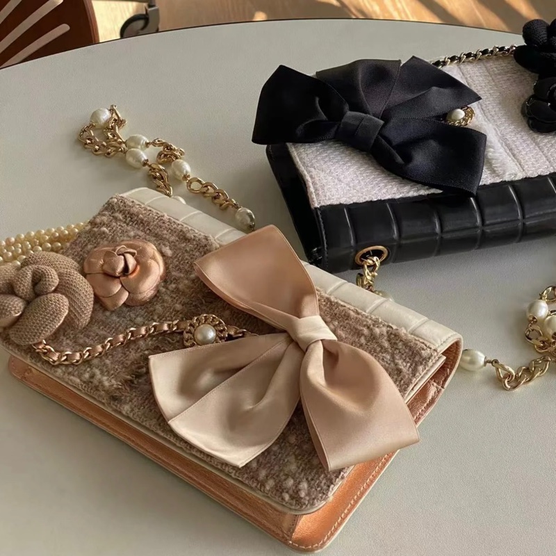 Chanel 珍珠鏈條肩背包 限量款  贈皮革保養油-6