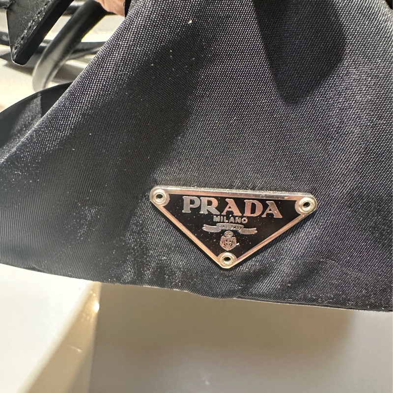PRADA尼龍拼皮革保齡球包-31