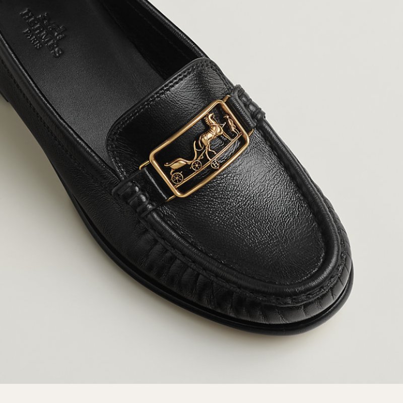 Hermes 愛馬仕 全新 Kessy 樂福鞋 平底鞋 37 - 37.5-1