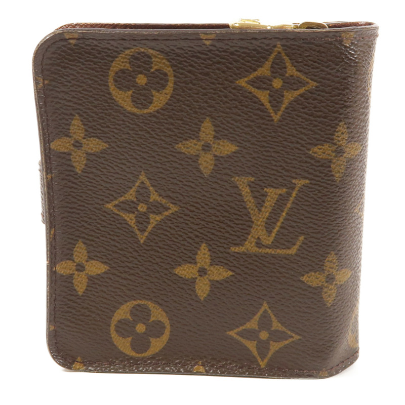 LOUIS VUITTON Monogram Compact Zip金扣錢包-1