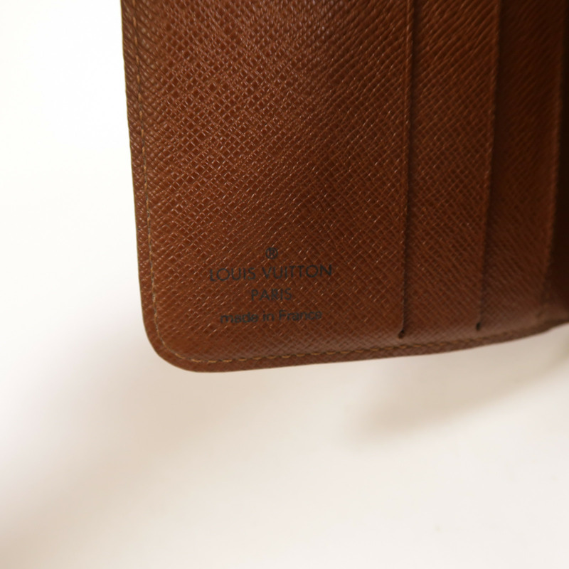 LOUIS VUITTON Monogram Compact Zip金扣錢包-6