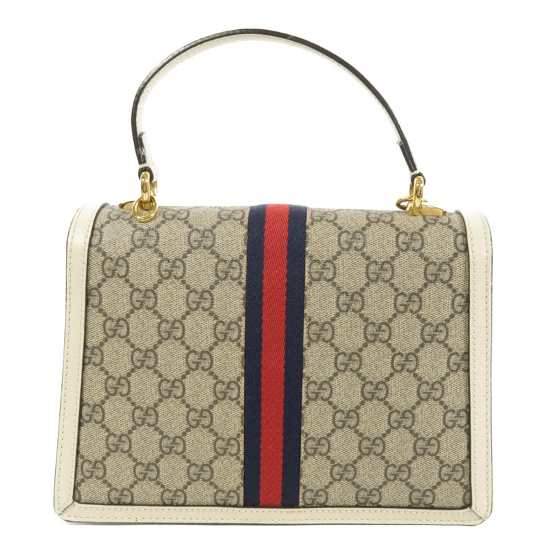 GUCCI 塗層帆布2 Way Shoulder金扣手挽肩背兩用袋-1