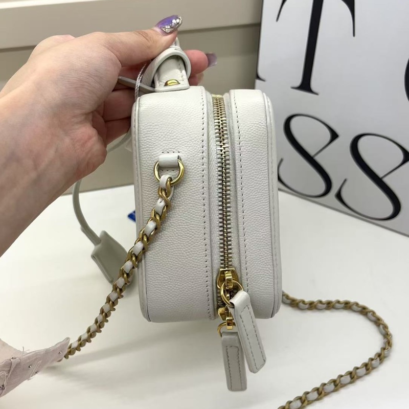 香奈兒Chanel vanity case相機包 化妝箱 白色-1