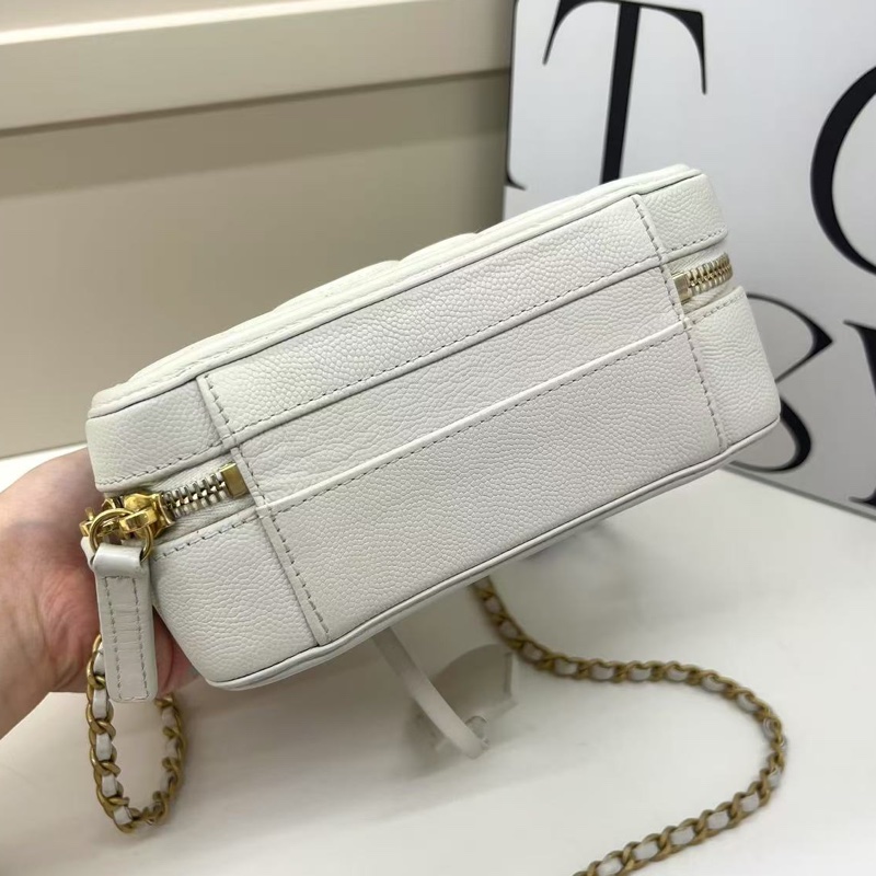 香奈兒Chanel vanity case相機包 化妝箱 白色-2