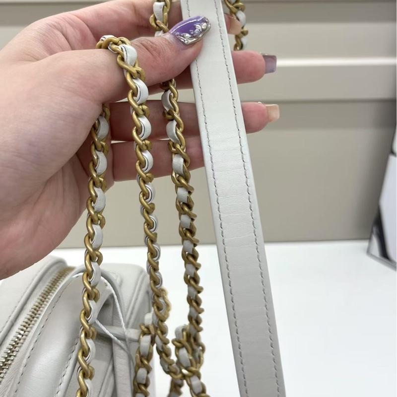 香奈兒Chanel vanity case相機包 化妝箱 白色-7
