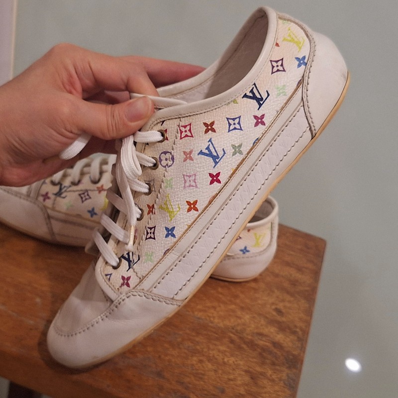 ✨Louis Vuitton × 村上隆 白彩休閒鞋✨-3
