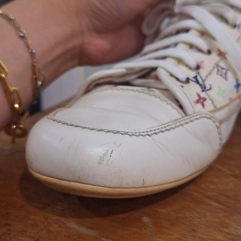 ✨Louis Vuitton × 村上隆 白彩休閒鞋✨-12