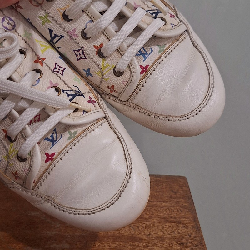✨Louis Vuitton × 村上隆 白彩休閒鞋✨-18