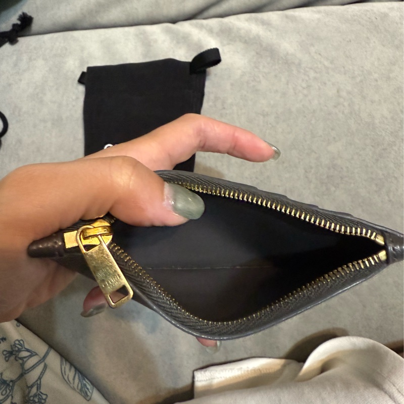 降價Celine 卡夾零錢包 大象灰 短夾 拉鍊零錢包-11