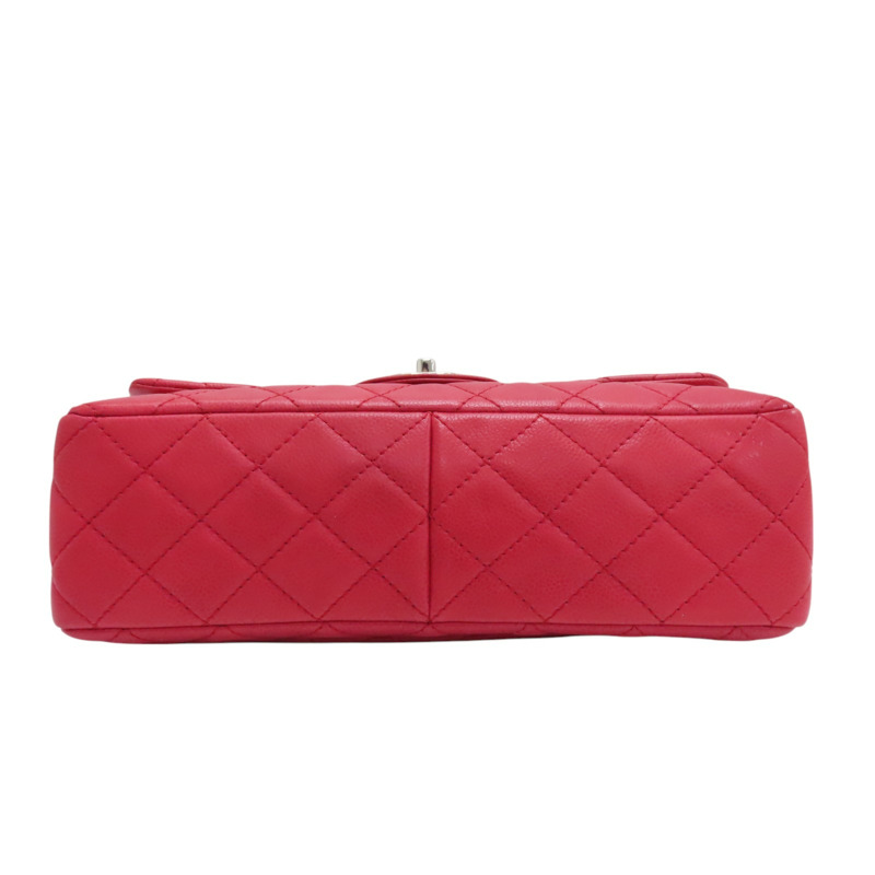 紅色荔枝紋皮革 JUMBO COCO 肩背 A58600-3