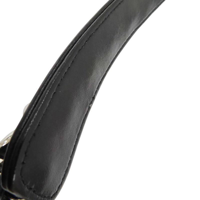 19包款 黑色 菱格紋 皮革 鍊帶 兩用包 AS116-8