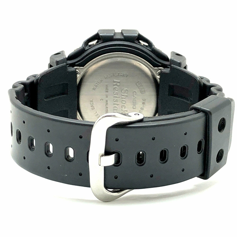 G-SHOCK CASIO 手錶 DW-8300G-1V M1288 Overseas 200M 直列曲棍球 聚氨酯錶帶 第二代高達 第二代 黑色金屬外殼 DW-6400 的數位後繼者 1995 年 9 月發售 三國丘店-5